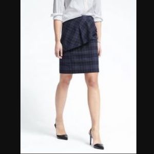 Banana Republic Asymmetrical Peplum Skirt size 12